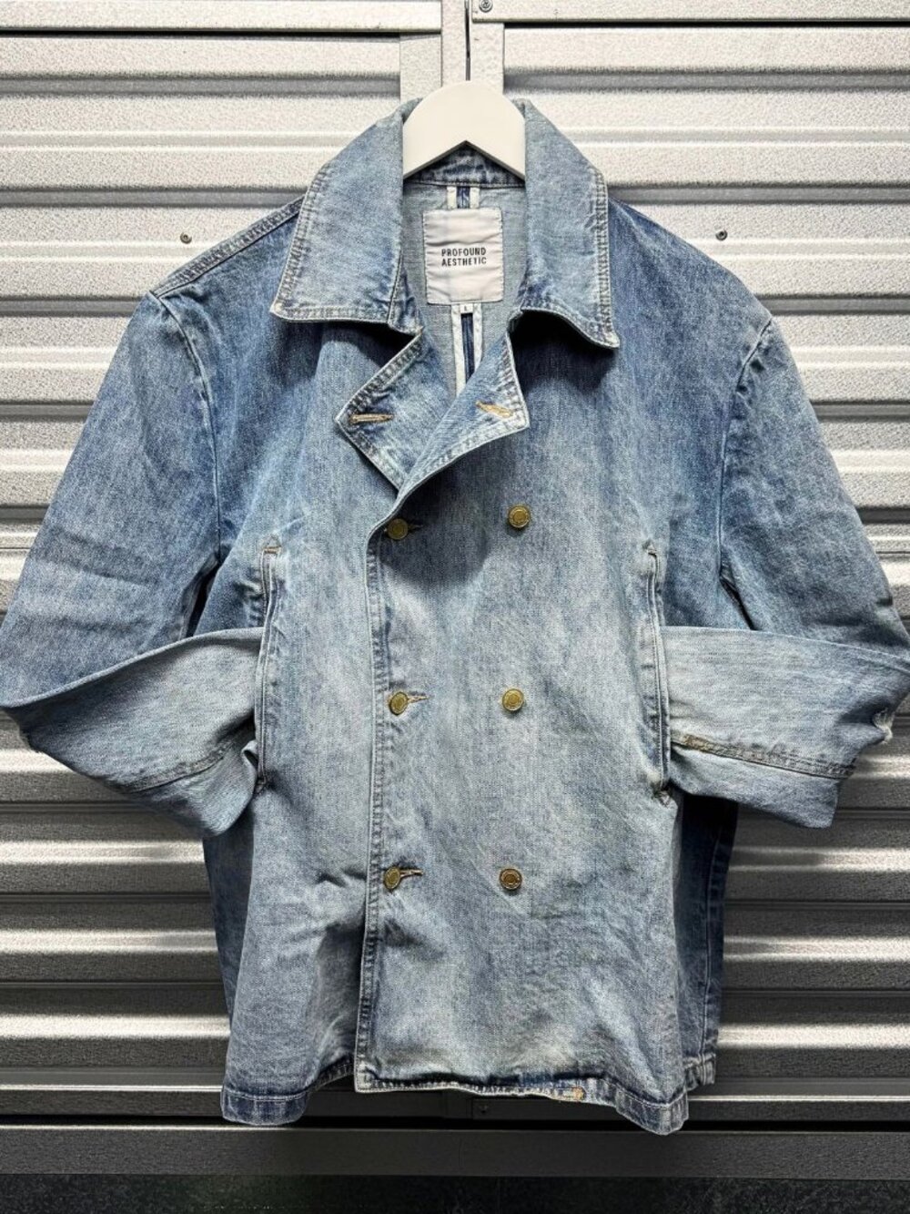 PROFOUND AESTHETIC WASHED BLUE DENIM JACKET